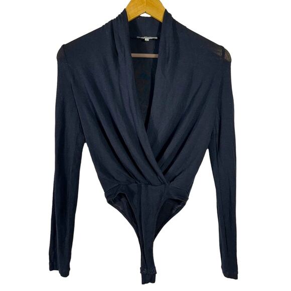 VINCE Long Sleeve Crossover Bodysuit Size XXS - Picture 1 of 9
